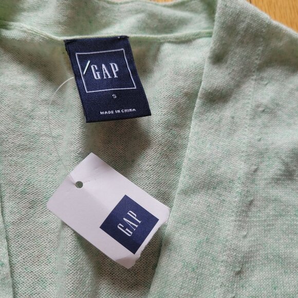 Gap Mint Green Longer Button Up Cardigan Small NWT - Picture 6 of 8